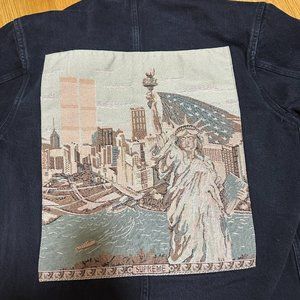 Supreme Denim jacket - New York Tapestry Chore Coat - Men size M